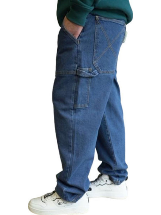 X-tra Men's Jeans Pants with Slim Baggy Fit Washed Blue