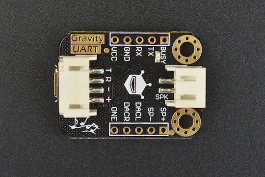 DFRobot Uart Mp3 Voice Module With 8mb Flash Memory DFR0534