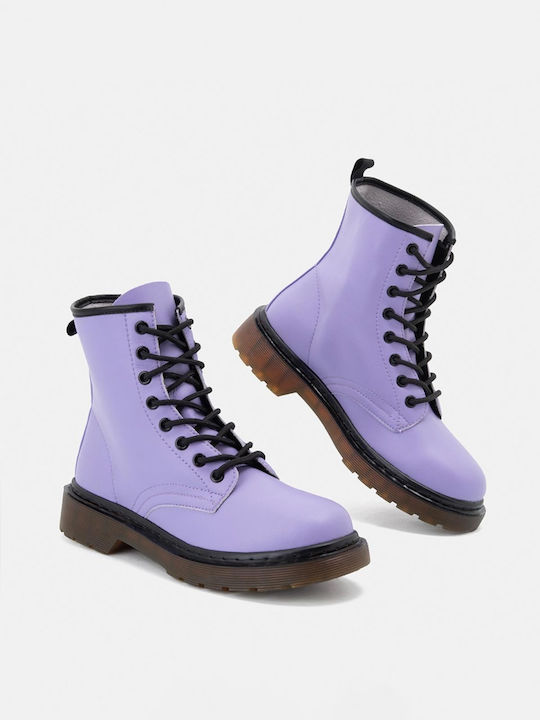 Bozikis Women's Ankle Boots Purple