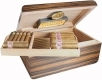 Adorini Novara Holz Befeuchter für Zigarren 150 mit Hygrometer