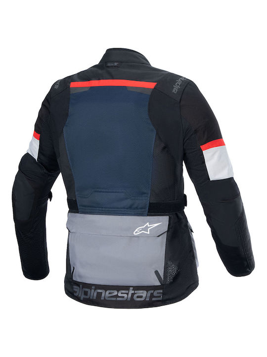 Alpinestars Andes Air Winter Herren Motorradjacke Wasserdicht Blau