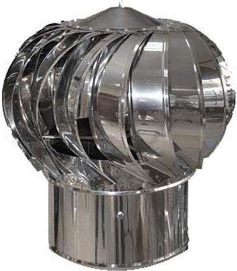 Inox Shell Шапки Chimney Pipe Inox 300мм Сребрист