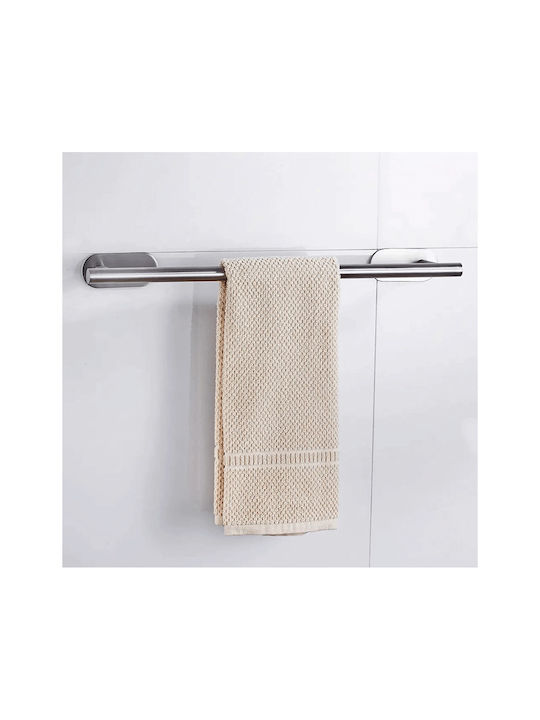 Single Wall-Mounted Bathroom Freestanding Coat Rack Silver