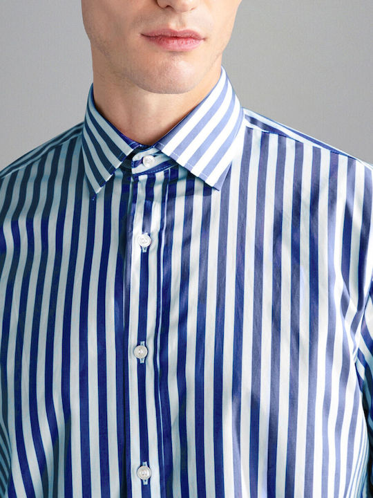 Long-sleeved Shirt Striped White