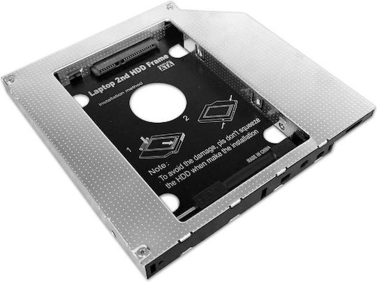 Makki 12.7mm Sata3 With Led/switch Caddy Μαύρο MAKKI-CADDY-127-LS