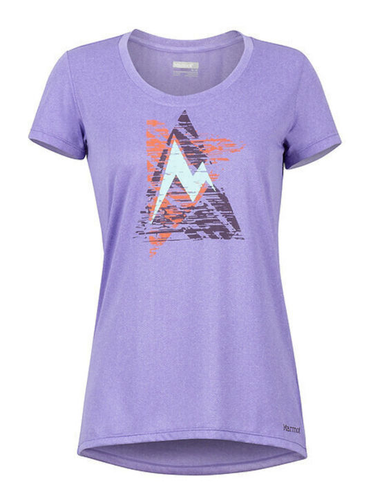 Marmot Post Time Tee Paisley Women's T-shirt Purple