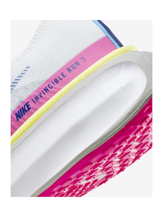 ZoomX Invincible Run Flyknit 3 Sport Shoes Running White / Photon Dust / Fierce Pink / Deep Royal Blue