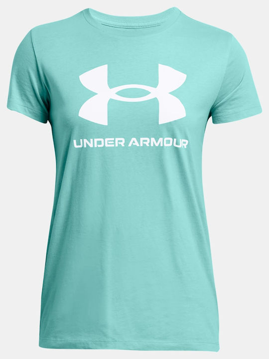 Live Sportstyle Graphic Ssc Women's Athletic Blouse Short Sleeve Turquoise
