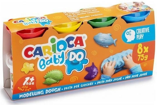 Carioca 4 Πλαστοζυμαράκια Πλαστελίνης Baby για 1+ Ετών