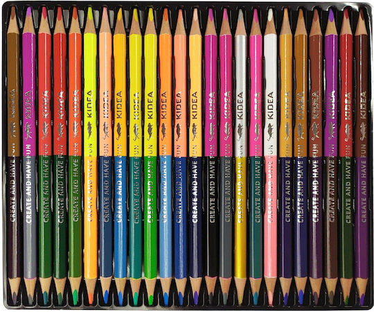 Derform Set de creioane colorate 24buc Pachet de 1 ambalaje