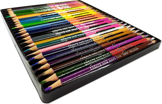 Derform Set de creioane colorate 24buc Pachet de 1 ambalaje