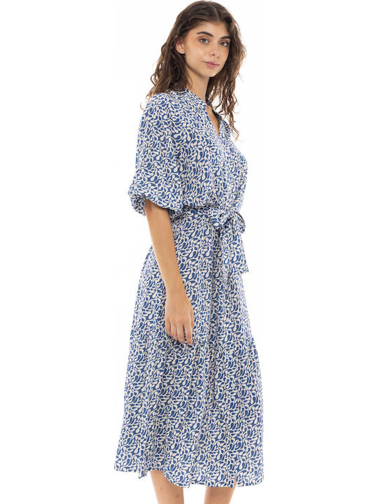 Pink Label Feminin Lung Rochie de Plajă Albastru