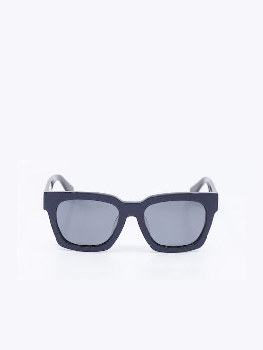 Monte Como Sunglasses with Blue Plastic Frame and Blue Lens YX003 C2