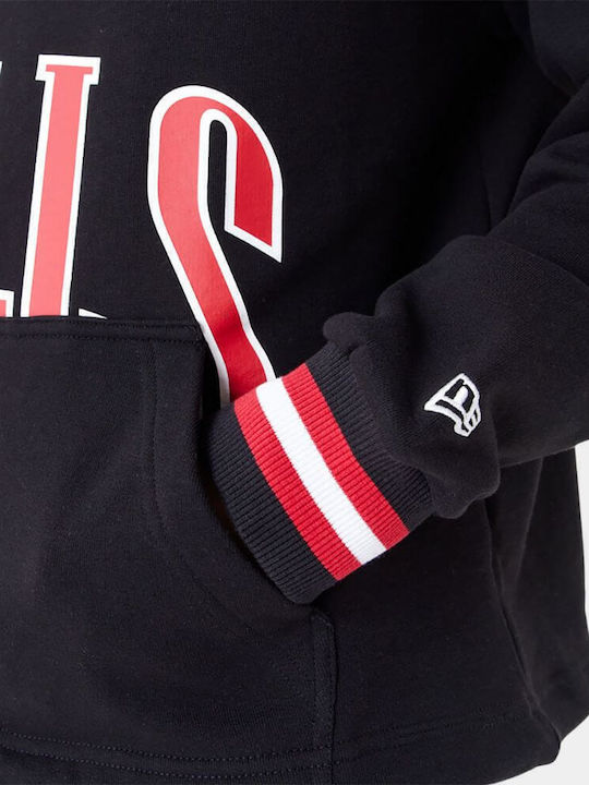 Chicago Bulls Φούτερ με Κουκούλα Μαύρο