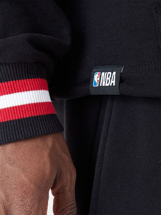 Chicago Bulls Φούτερ με Κουκούλα Μαύρο
