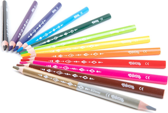 Colorino Set de creioane colorate cu vârf gros 12buc Pachet de 1 ambalaje