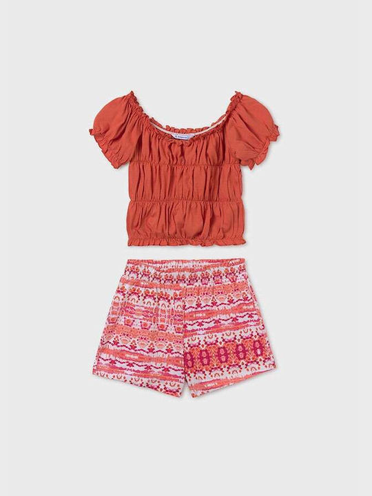 Mayoral Kids Set with Shorts Summer 2pcs PORTOOKALI