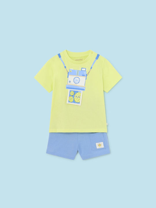 Mayoral Kids Set with Shorts Summer 2pcs lime