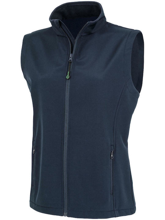 Softshell Γυναικείο Αμάνικο Μπουφάν Navy Μπλε