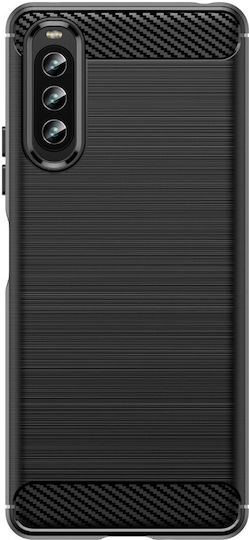 Back Cover Plastic / Silicon Negru (Xperia 10 IV)