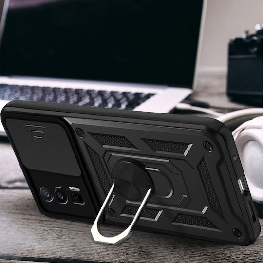 Back Cover Μεταλλικό Μαύρο (Poco F5 Pro)