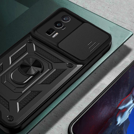 Back Cover Μεταλλικό Μαύρο (Poco F5 Pro)