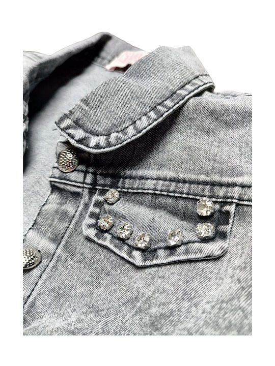 Babydom Kids Denim Jacket Grey