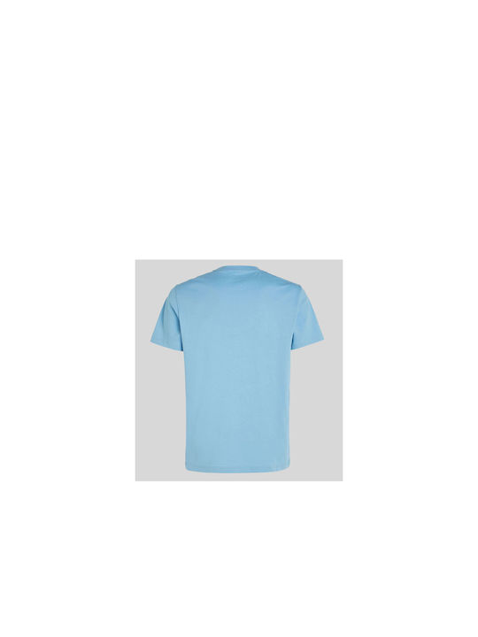 Calvin Klein T-shirt Bărbătesc cu Mânecă Scurtă BLUE