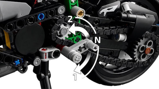 LEGO Technic Kawasaki Ninja H2r Motorcycle for 10+ Years 643 Pieces