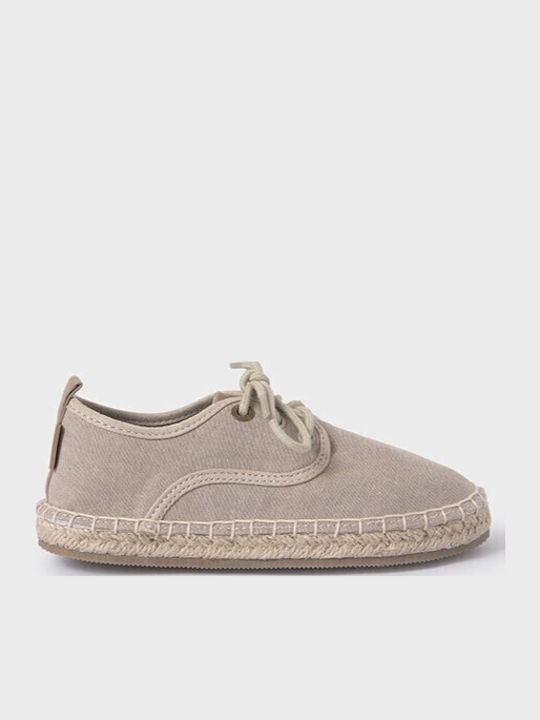 Kids Espradrilles with Laces Beige