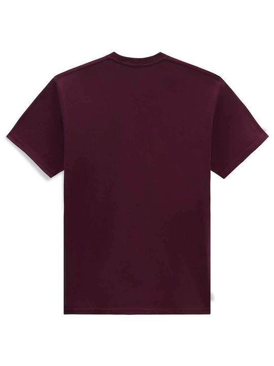 Vans T-shirt Bărbătesc cu Mânecă Scurtă Burgundy