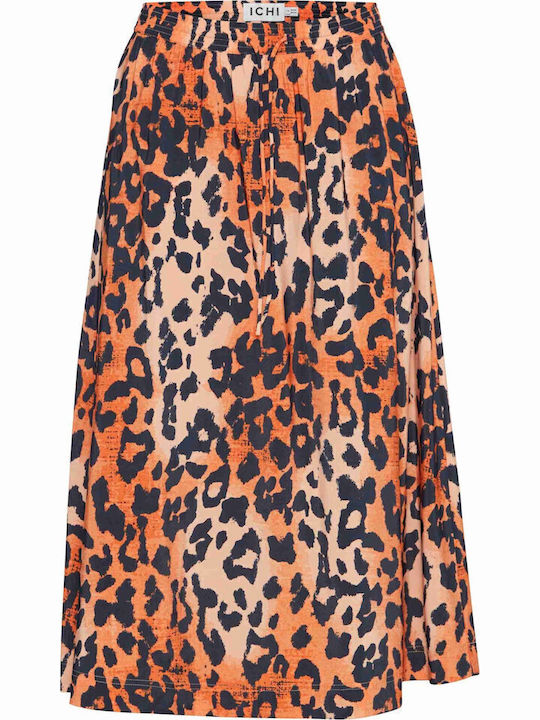 Hoch tailliert Rock Leopard Mehrfarbig