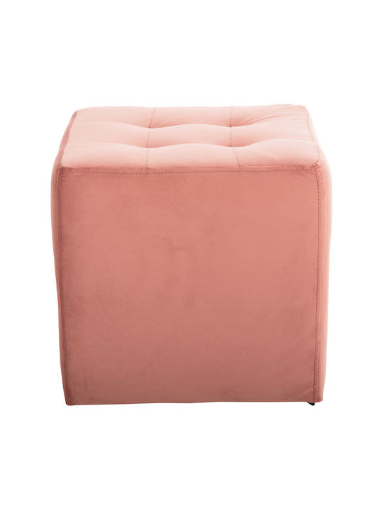 Stool For Living Room Upholstered with Velvet Rotten Apple 39x39x36cm
