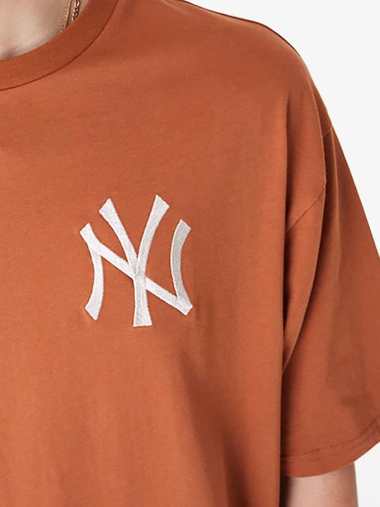 New Era New York Yankees Bărbați T-shirt Sportiv cu Mânecă Scurtă BROWN