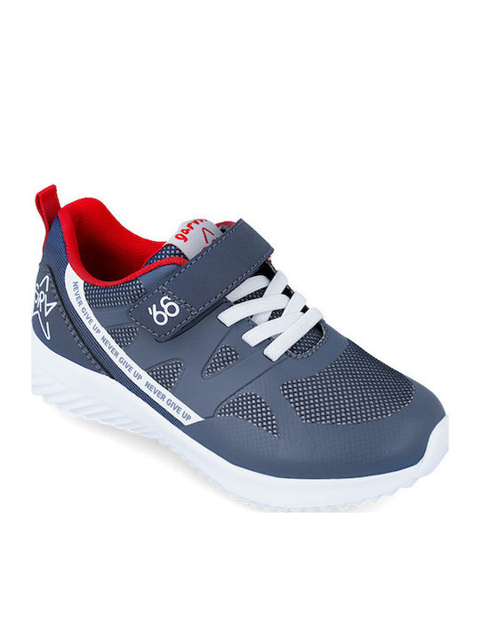 Kids Sneakers with Scratch Navy Blue
