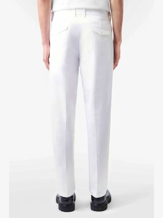 Drykorn Men's Trousers Chino Elastic in Regular Fit White