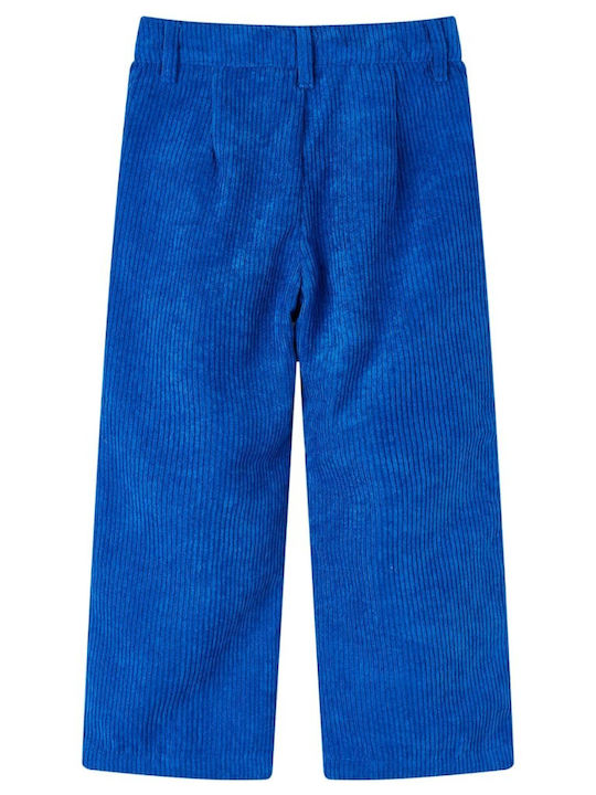 vidaXL Kids Corduroy Trousers Μπλε Κοβάλτιο