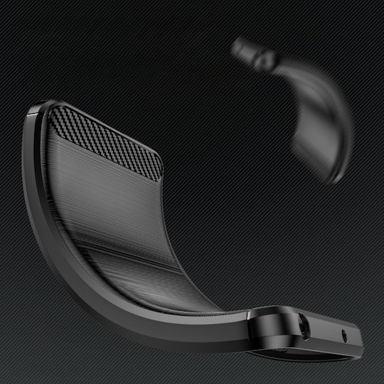 Umschlag Rückseite Kunststoff / Silikon Schwarz (Huawei P60)