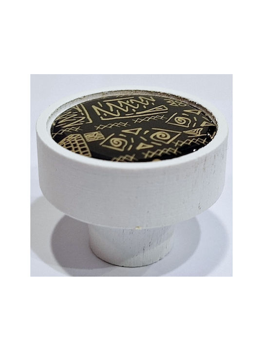 Gamet Gamet Kids Knob Furniture made of Wooden White 11787-000-BRZ2 1pcs
