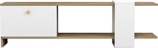 TV Stand Henriette White L120xW25xH37cm