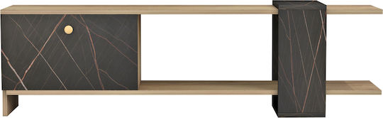 Henriette Schwarzer Marmor M120xT25xH37cm TV-Ständer