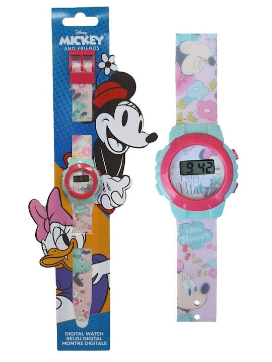 Minnie Mouse Παιδικό Ψηφιακό Ρολόι Πολύχρωμο