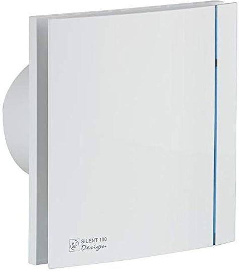 S&P Silent 100 Crz Design Wall-mounted Ventilator 100mm White