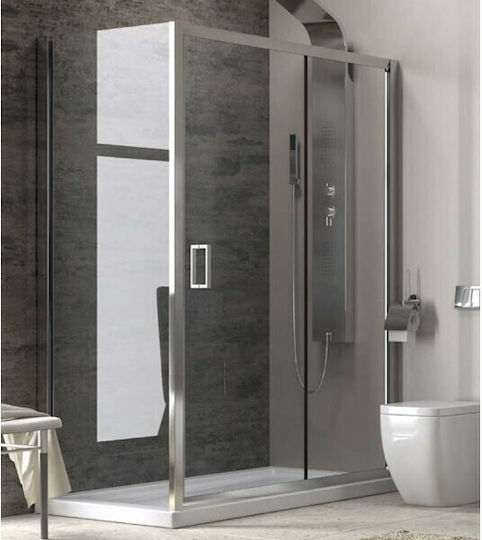 Karag New Flora 500 + New SN-10 Καμπίνα Ντουζιέρας με Συρόμενη Πόρτα 160x80x180cm Clear Glass Cromo Karag New Flora 500 + New SN-10 Καμπίνα Ντουζιέρας με Συρόμενη Πόρτα 160x80x180cm Clear Glass Cromo