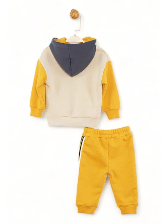 Disney Kinder Sweatpants Set - Jogginganzug Beige-yellow (beige-yellow) 2Stück Mickey