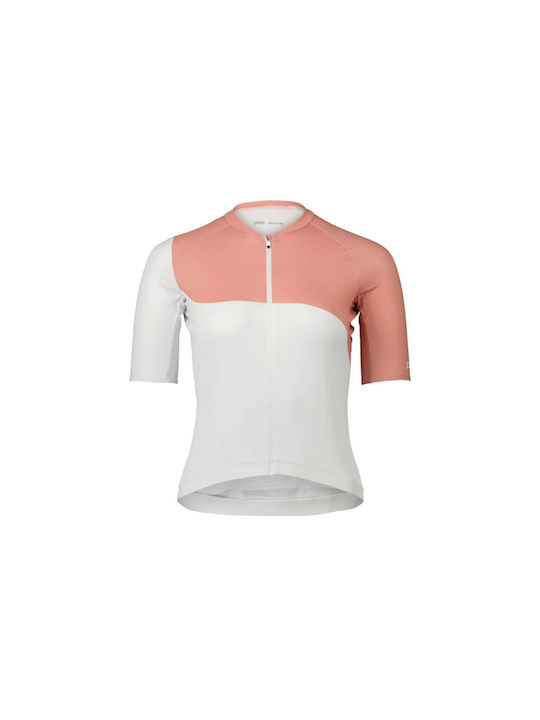 Poc Tricou De Ciclism Esențial Drum Pentru Femei Mâneci Scurte Alb