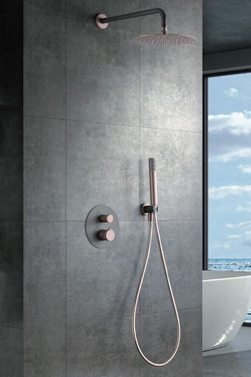 Imex Line Set Mischer, Handbrause & Duschkopf für Wandmontage für Dusche 2 Ausgänge Imex Line Set Mischer, Handbrause & Duschkopf für Wandmontage für Dusche 2 Ausgänge