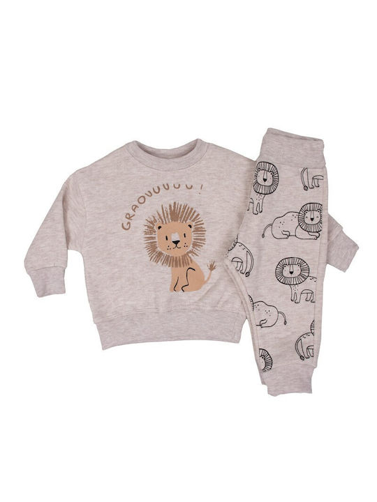 Moes Kids Sweatpants Set Grey 2pcs