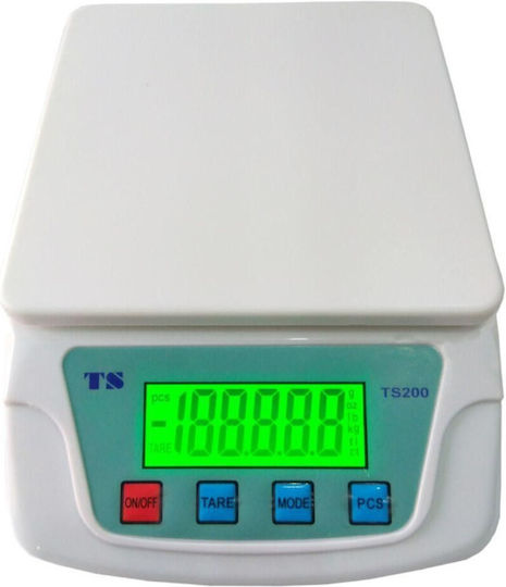 TS-200 Electronic Precision Commercial Scale with Weighing Capacity of 10kg