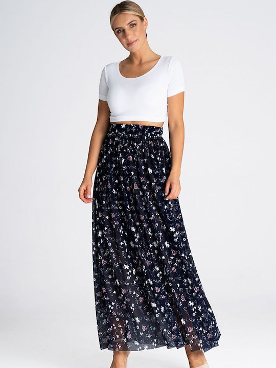 Figl Maxi Skirt in Black color